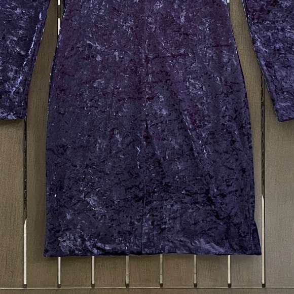 VINTAGE 90s ALL THAT JAZZ CRUSHED VELVET BODYCON HOLIDAY PARTY MINI DRESS!! - Picture 7 of 8